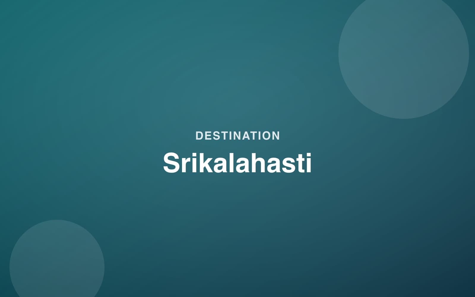 Illustration representing Srikalahasti temple