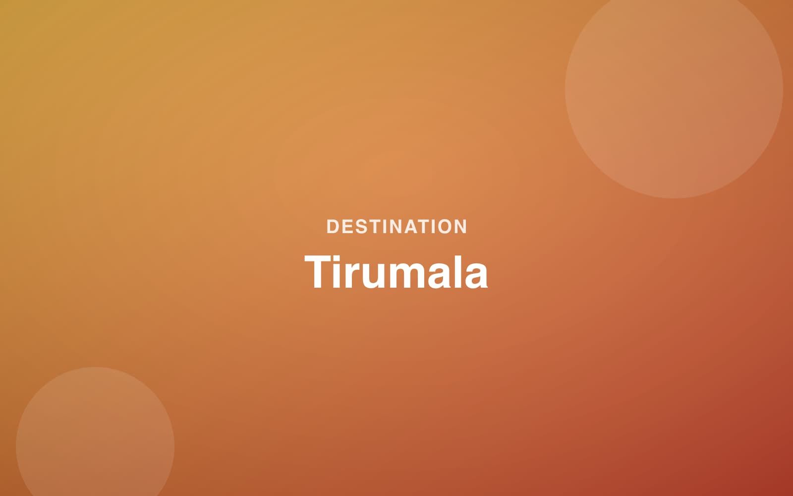 Illustration representing Tirumala hill temple