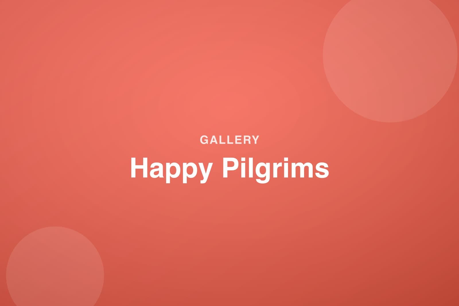 Group of pilgrims artwork
