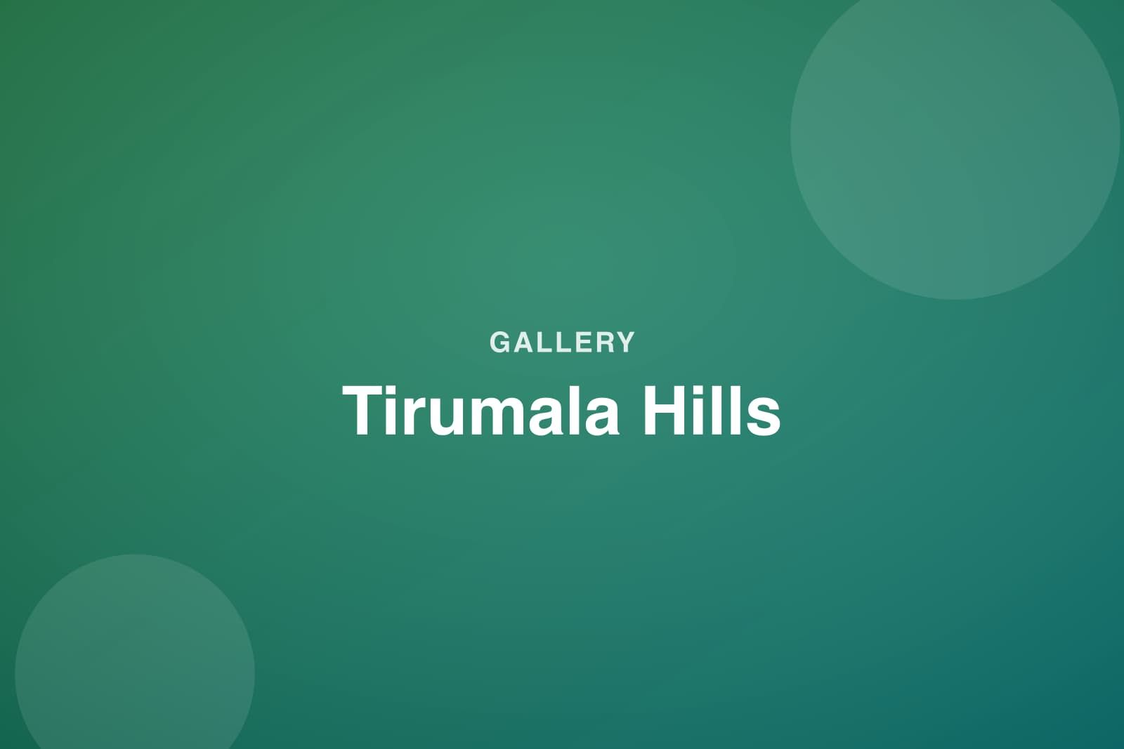 Tirupati scenery artwork